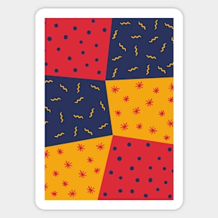 Abstract Shapes Colorful Sticker